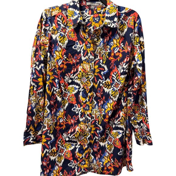 Jessica London Plus Size 16W Button Down Tunic Top Blouse - Picture 5 of 12